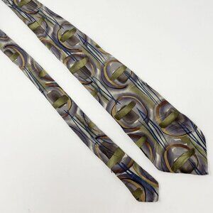 J. Garcia Tie Men's Silk Curves & Lines Collection Thirty-Six Abstract Art Wear